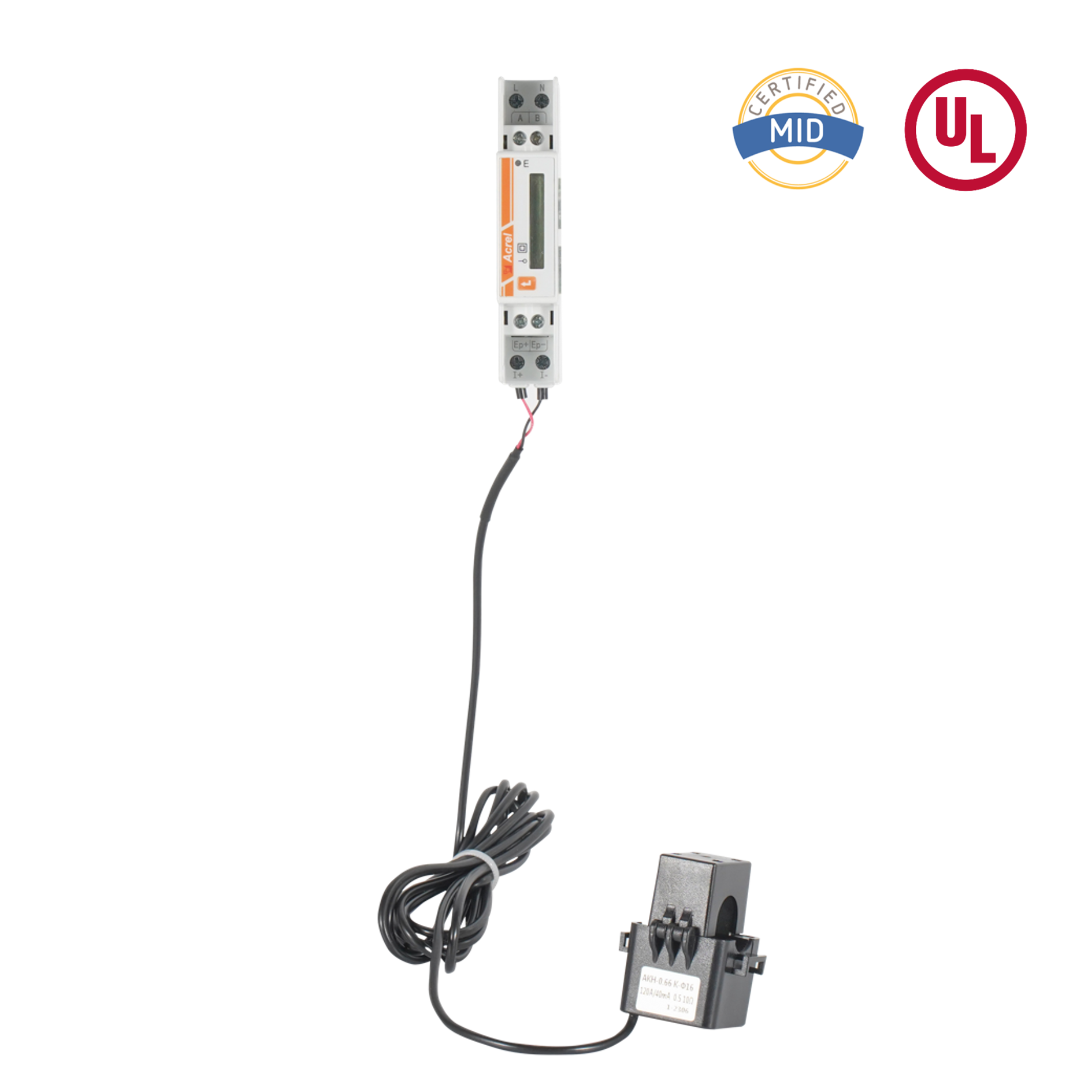 স্প্লিট কোর সিটি সহ ইউএল সার্টিফাইড এসি সিঙ্গেল ফেজ এনার্জি মিটার